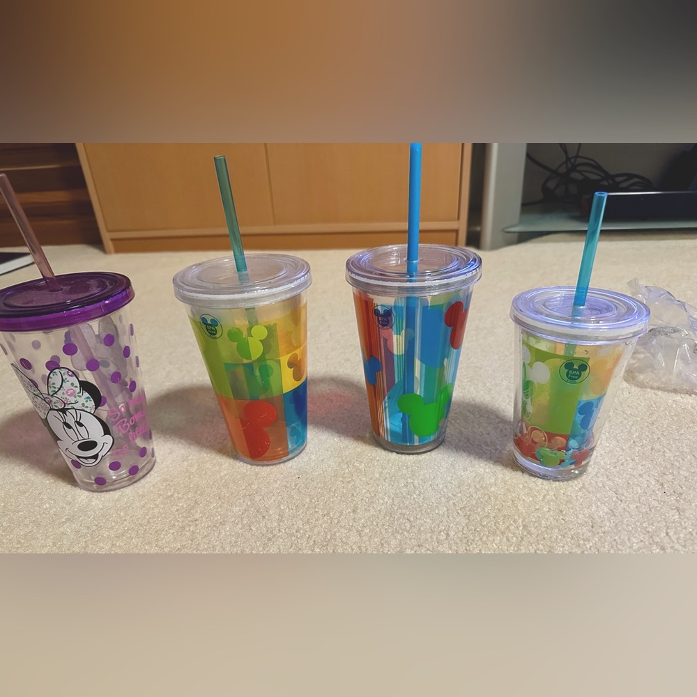 Colorful Disney Party Tumblers Set